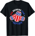 4Th Of July Beer Can Flag Tshirt Usa Drinking Team Tees