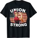 Union Strong For Women Labor Day Messy Bun Usa Flag