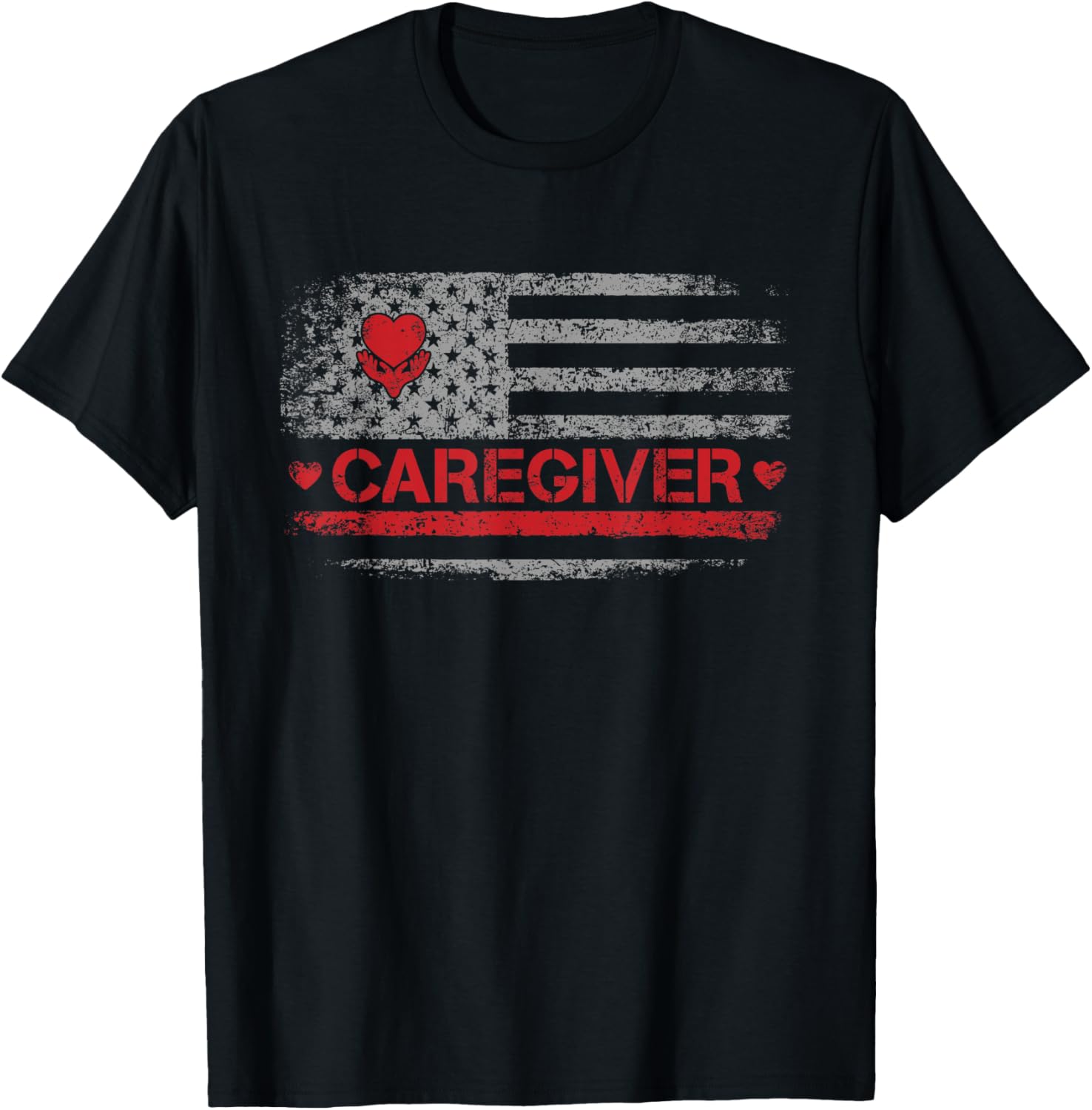 Caregiver Appreciation American Flag Design For Women Men