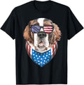 Blinkies Patriotic Fourth Of July Bernard American Flag July 4Th St Bernard Dog