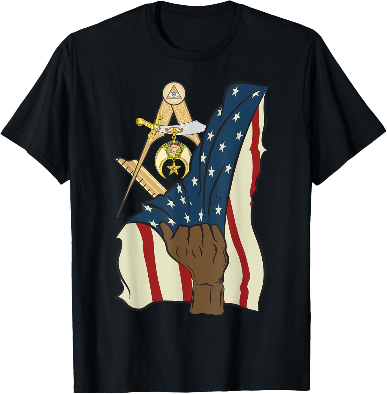 Shriner Usa Flag Compass Aaonms Masons Aeaonms Fathers Day