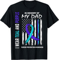 In Memory Of Dad Suicide Prevention Awareness American Flag