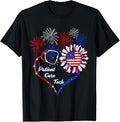 American Flag July 4Th Firework Sunflower Patient Care Tech