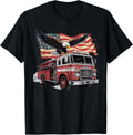 Firefighter Fireman Pride Bald Eagle Usa Flag 4Th July