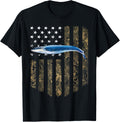 Camo American Flag Blue Whale 4Th Of July