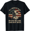 Cowboy Boots Hat Sand In My Boots Vintage Western Usa Flag