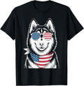 Siberian Husky Dog Usa Flag Sunglasses Patriotic 4Th Of July