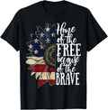 American Flag Patriot Home Of The Free Because Of The Brave