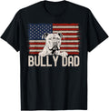 Best Dog Dad Ever American Flag Bully Dad