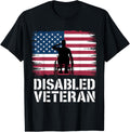 Disabled Veteran American Flag Patriotic Military Wheelchair