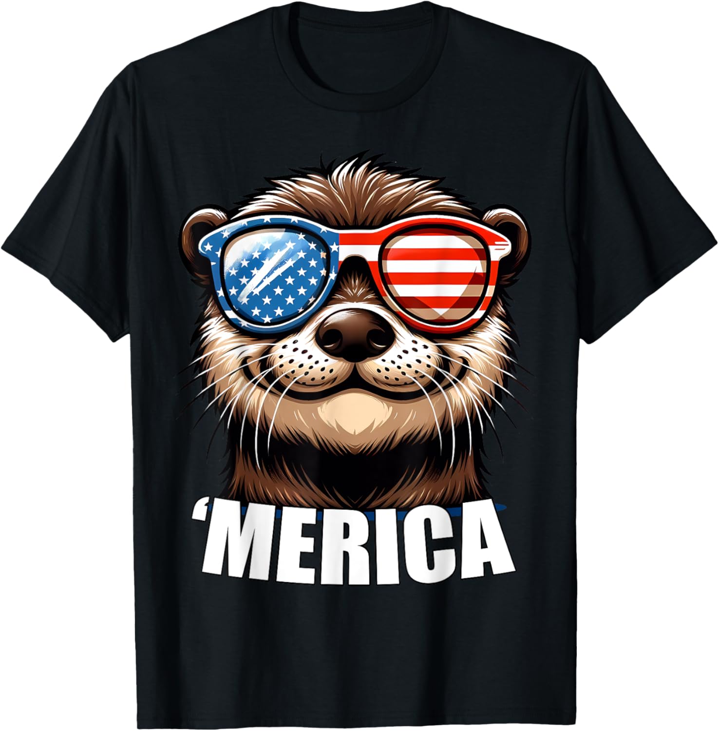 Merica River Otter Funny American Patriotic Usa 4Th Of July