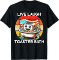 Live Laugh Toaster Bath Funny Saying Usa Flag