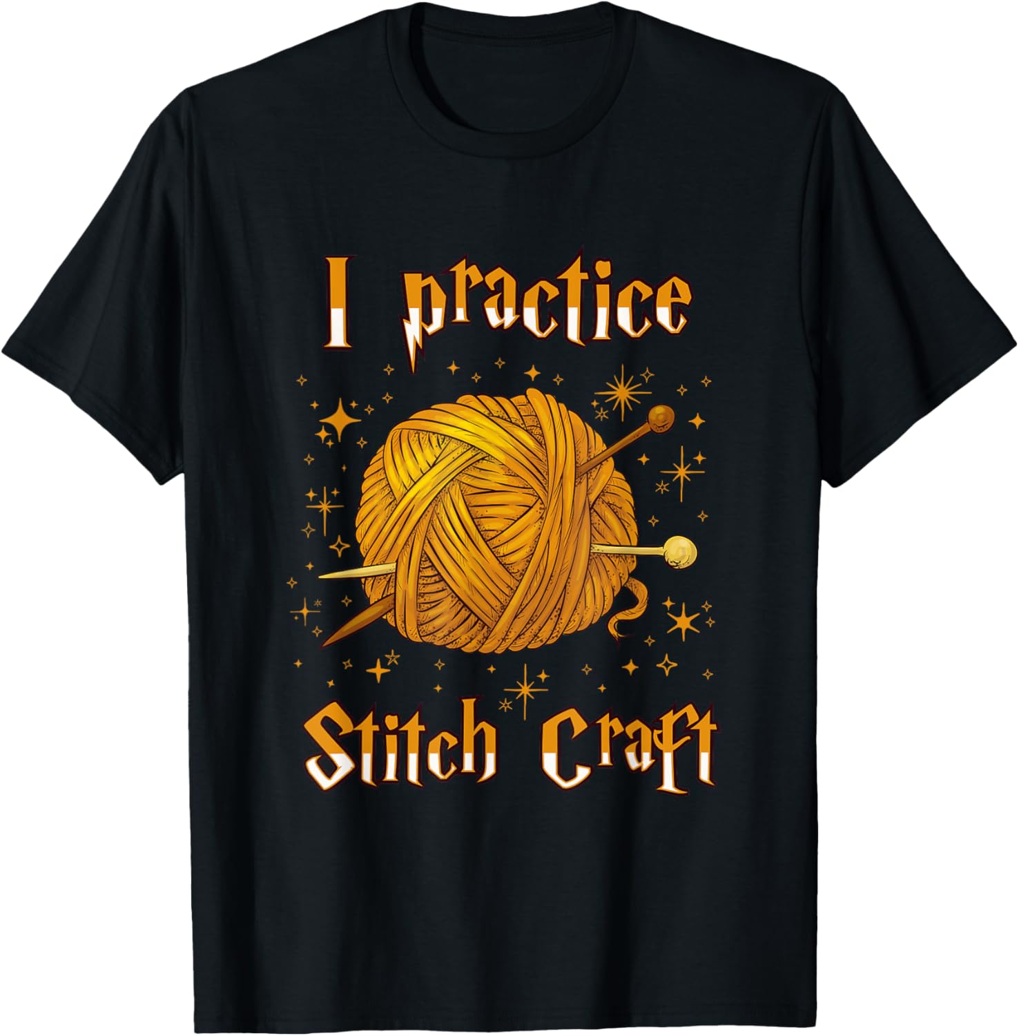 I Practice Stitch Craft Knitting Knitter Thread Yarn