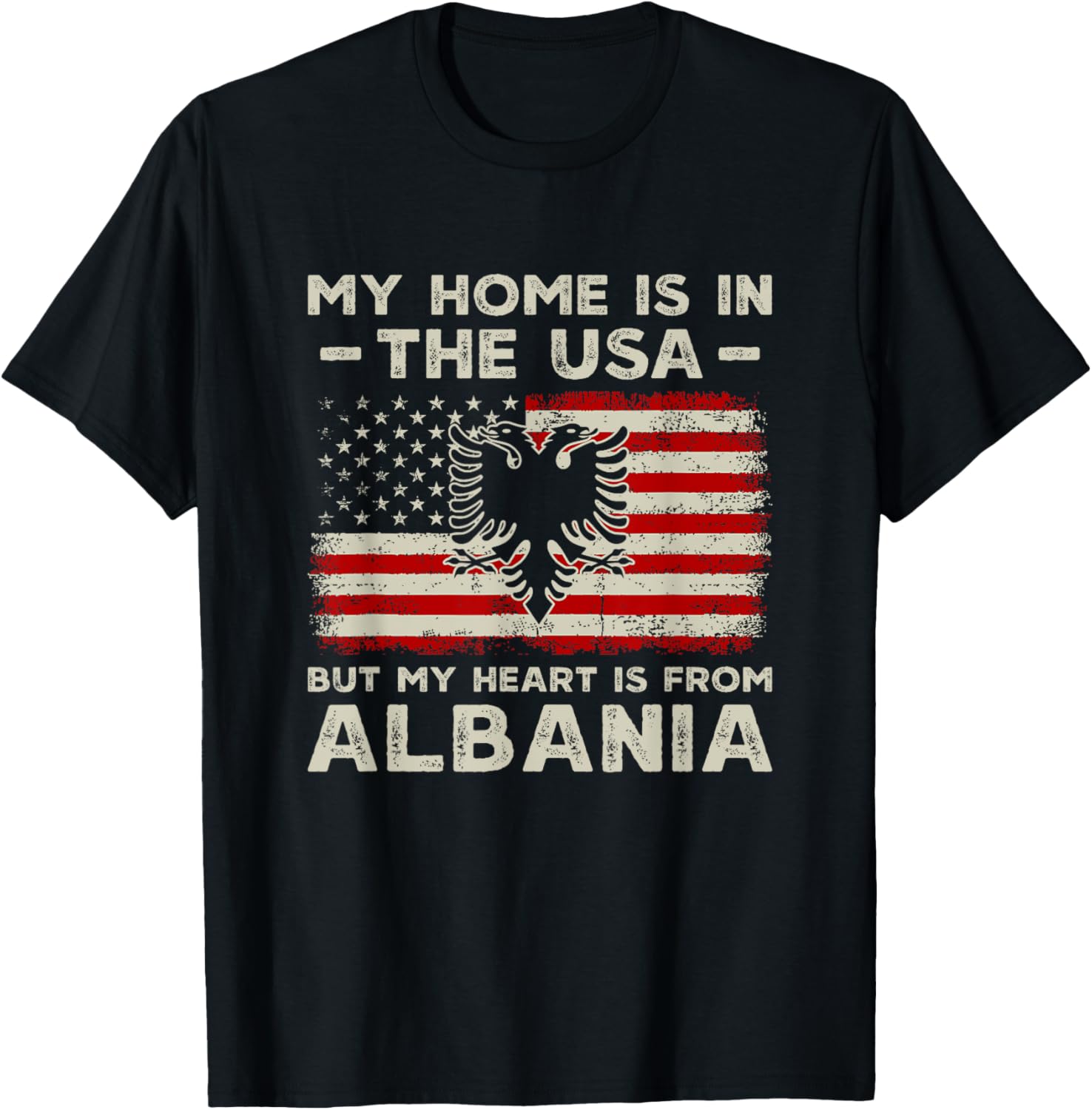 Albania Roots American Usa Flag Patriotic Albanian