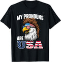 My Pronouns Are Usa American Flag 4Th Of July Fourth