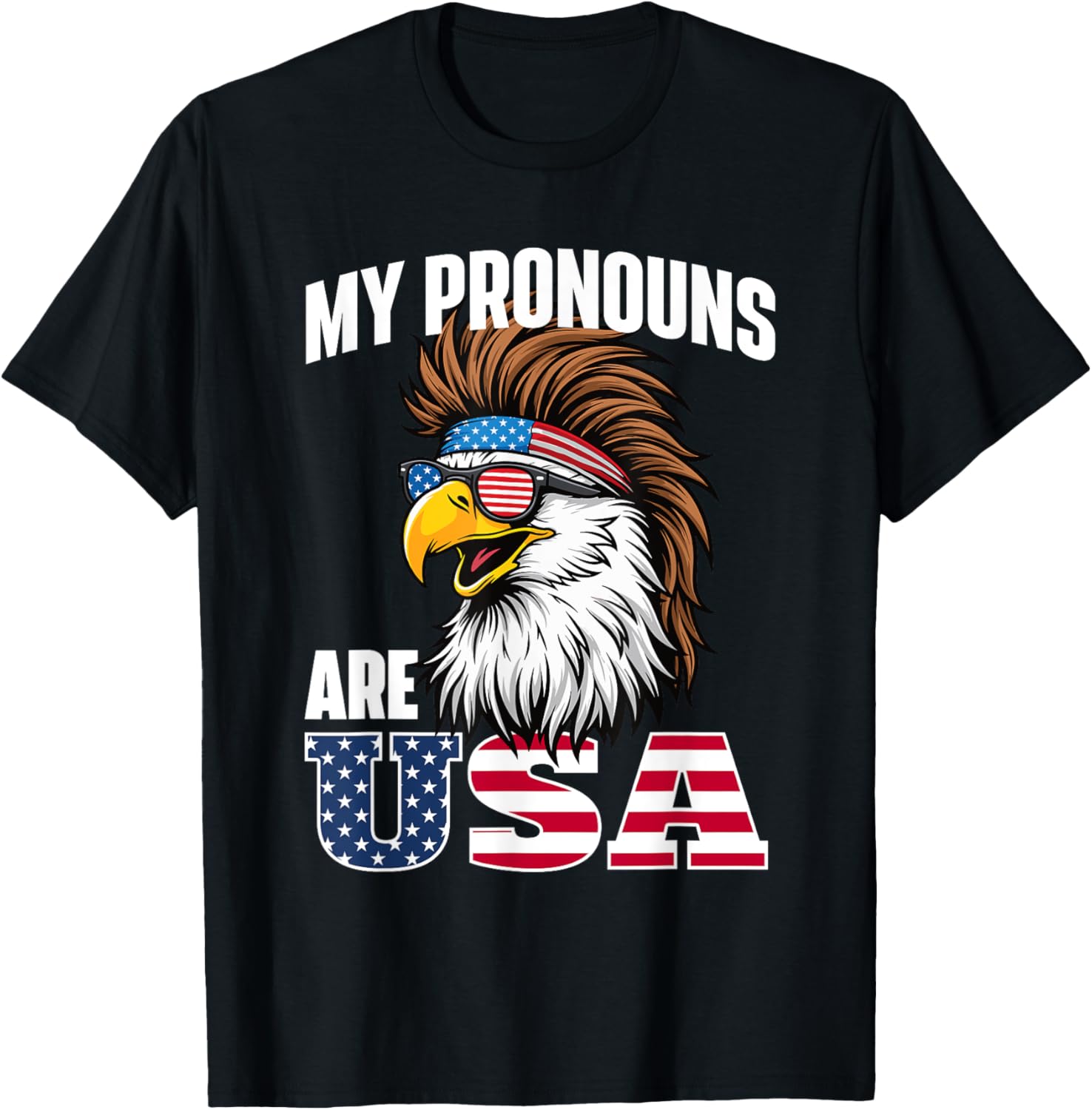 My Pronouns Are Usa American Flag 4Th Of July Fourth