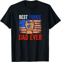 Best Yorkie Dad Ever American Flag Fathers Day