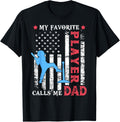 Favorite Tee Ball Player Calls Me Dad Usa Flag Fathers Day