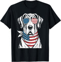 Great Dane Dog Usa Flag Sunglasses Patriotic 4Th Of July