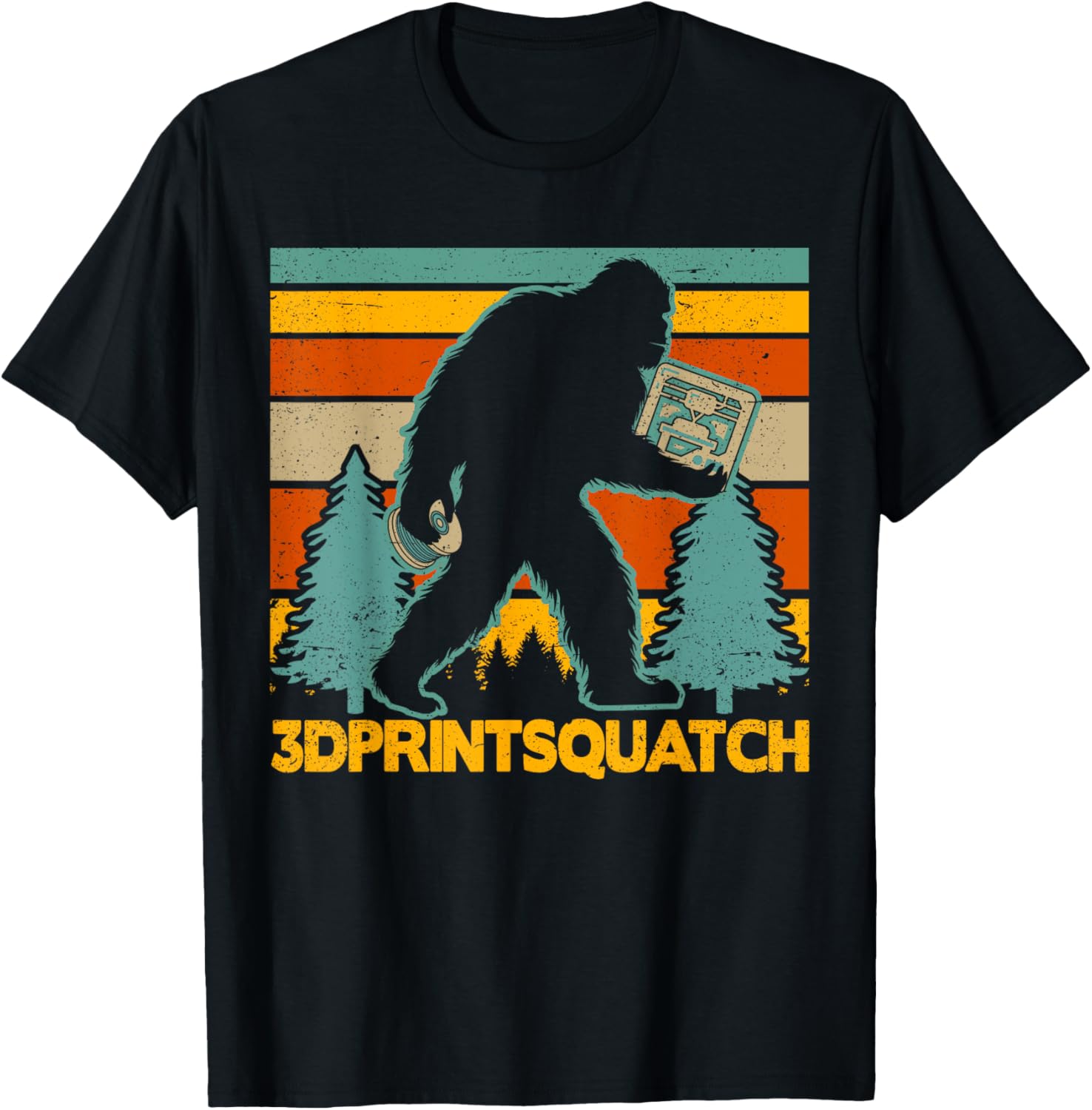 3D Print Squatch 3D Printer 3D Printing Bigfoot Men Funny