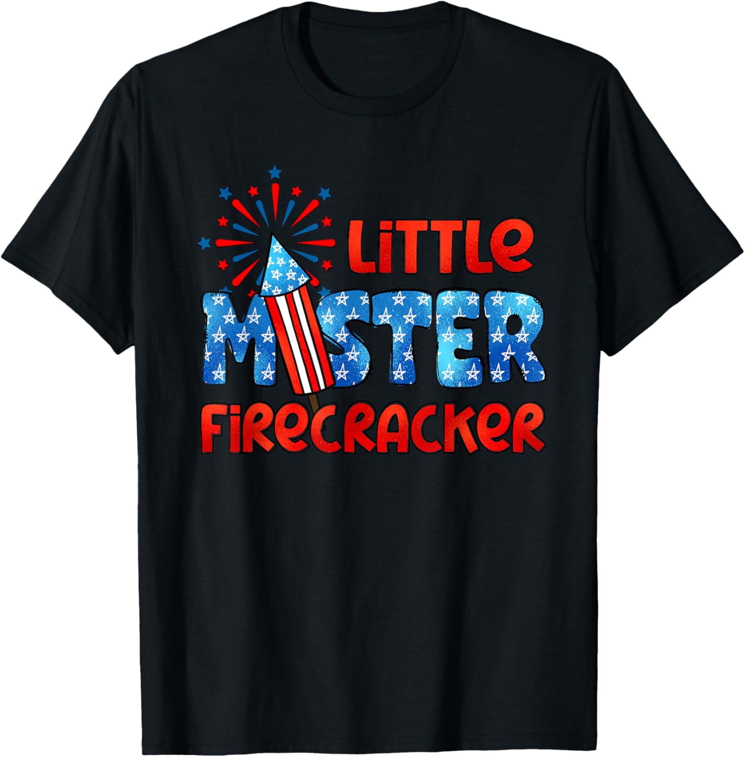 Little Mister Firecracker Boy 4Th Of July Kid American Flag