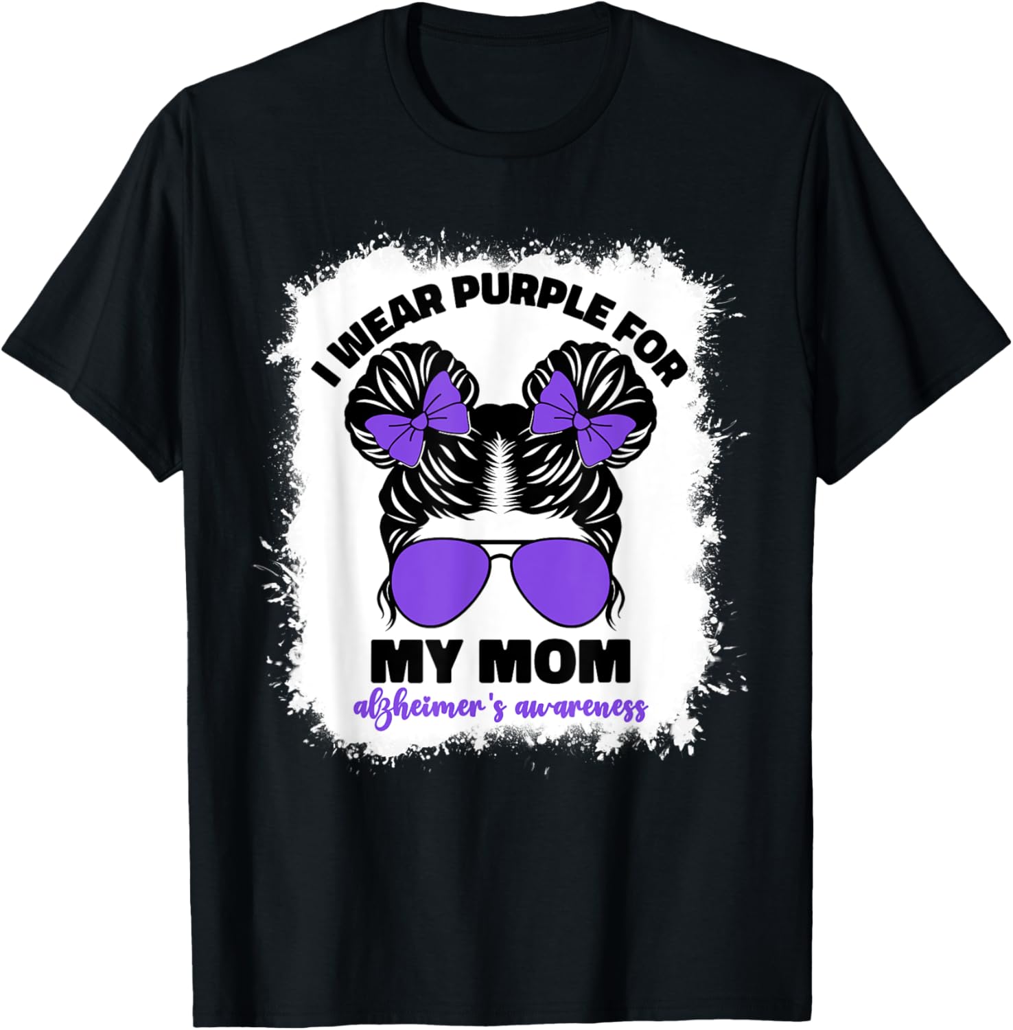 I Wear Purple For My Mom Alzheimers Awareness Alz Alzheimer