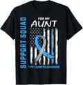 Aunt Type 1 Diabetes Shirt American Flag Support Squad