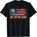 Vintage Bjj Jiu Jitsu Dad American Usa Flag Sports Gift