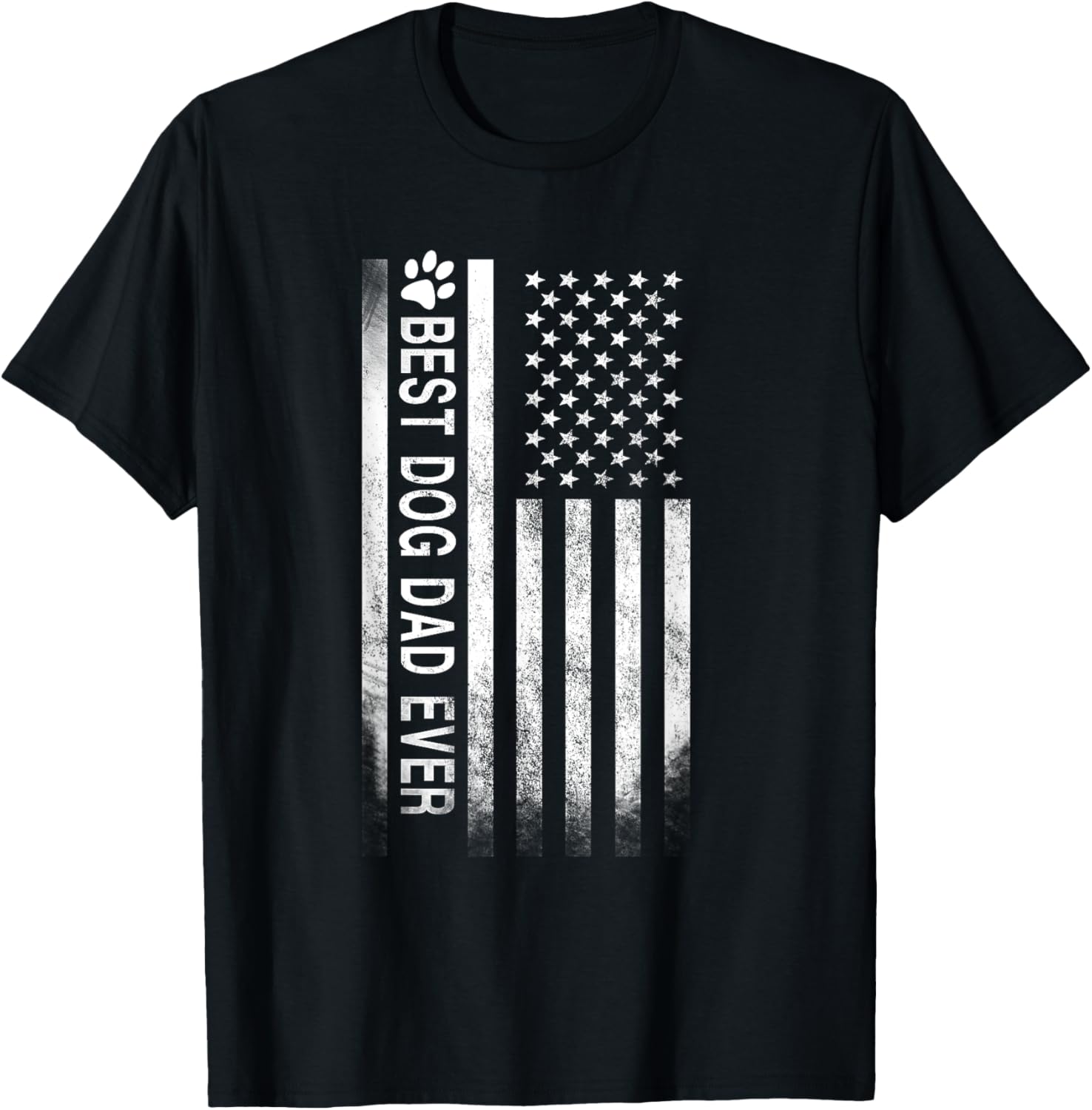 Best Dog Dad Ever American Flag T Shirt Gift For Best Father