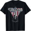 American Flag Guitar T Shirt Vintage Guitar Player Gift