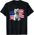 Usa Flag 4Th July Fourth Patriotic America Westie Dog Lover