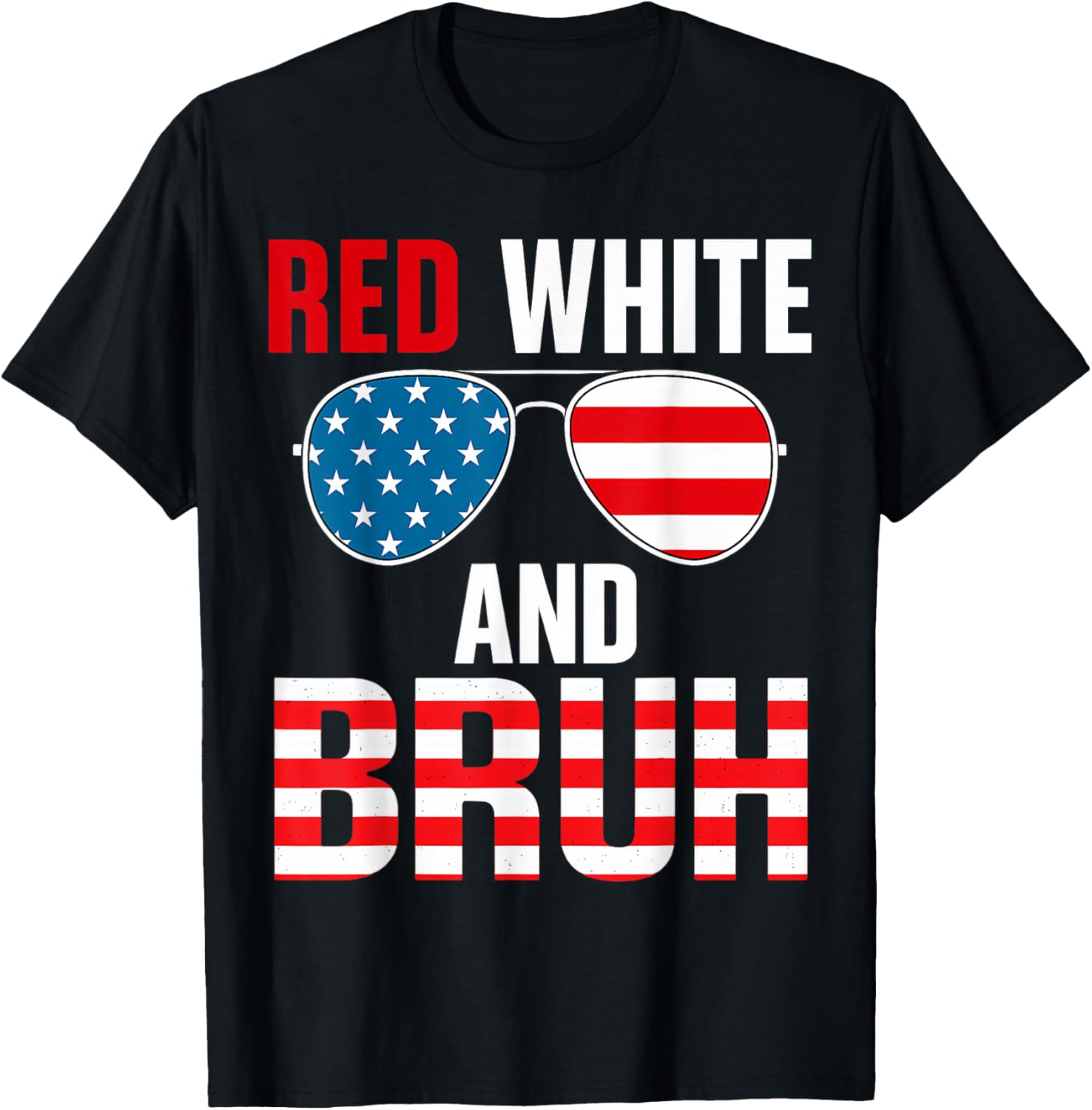Red White And Bruh 4Th Of July Usa Boys Patriotic Kids