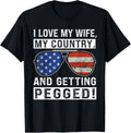 American Flag I Love My Wife My Country And Getting Pegged