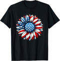 Sunflower American Flag 4Th Of July Men Women