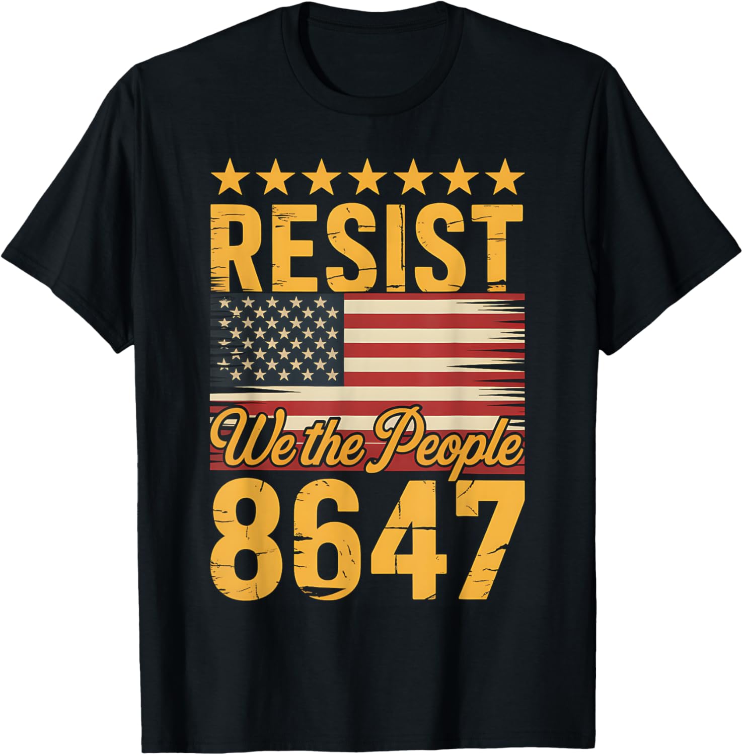 Resist We People 8647 Usa Flag Political Gift