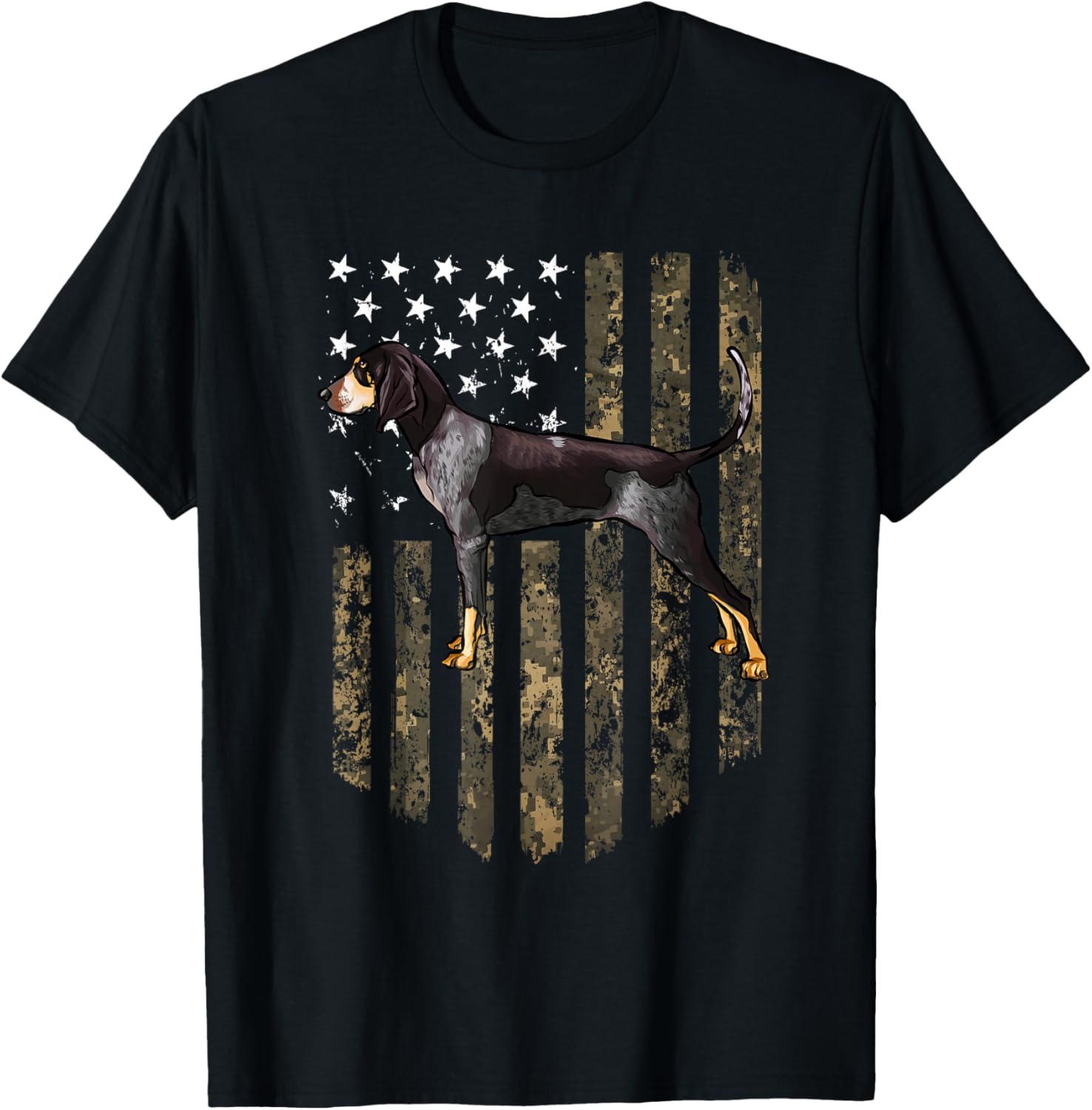 Camo American Flag Bluetick Coonhound 4Th Of July Usa