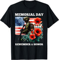 Remember And Honor American Flag Memorial Day Veteran Army