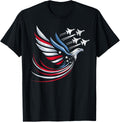 Patriotic Eagle Jets Usa Flag Military America Patriotic