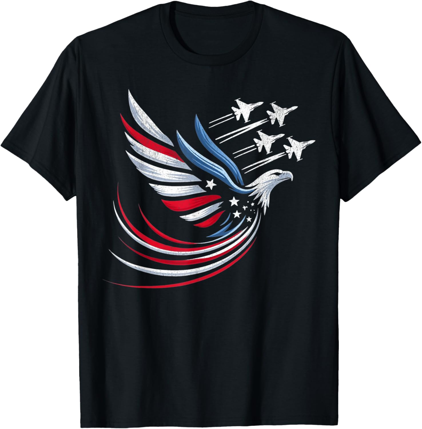 Patriotic Eagle Jets Usa Flag Military America Patriotic