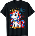 Girls 4Th Of July Unicorn Usa Flag Toddler Patriotic Kids
