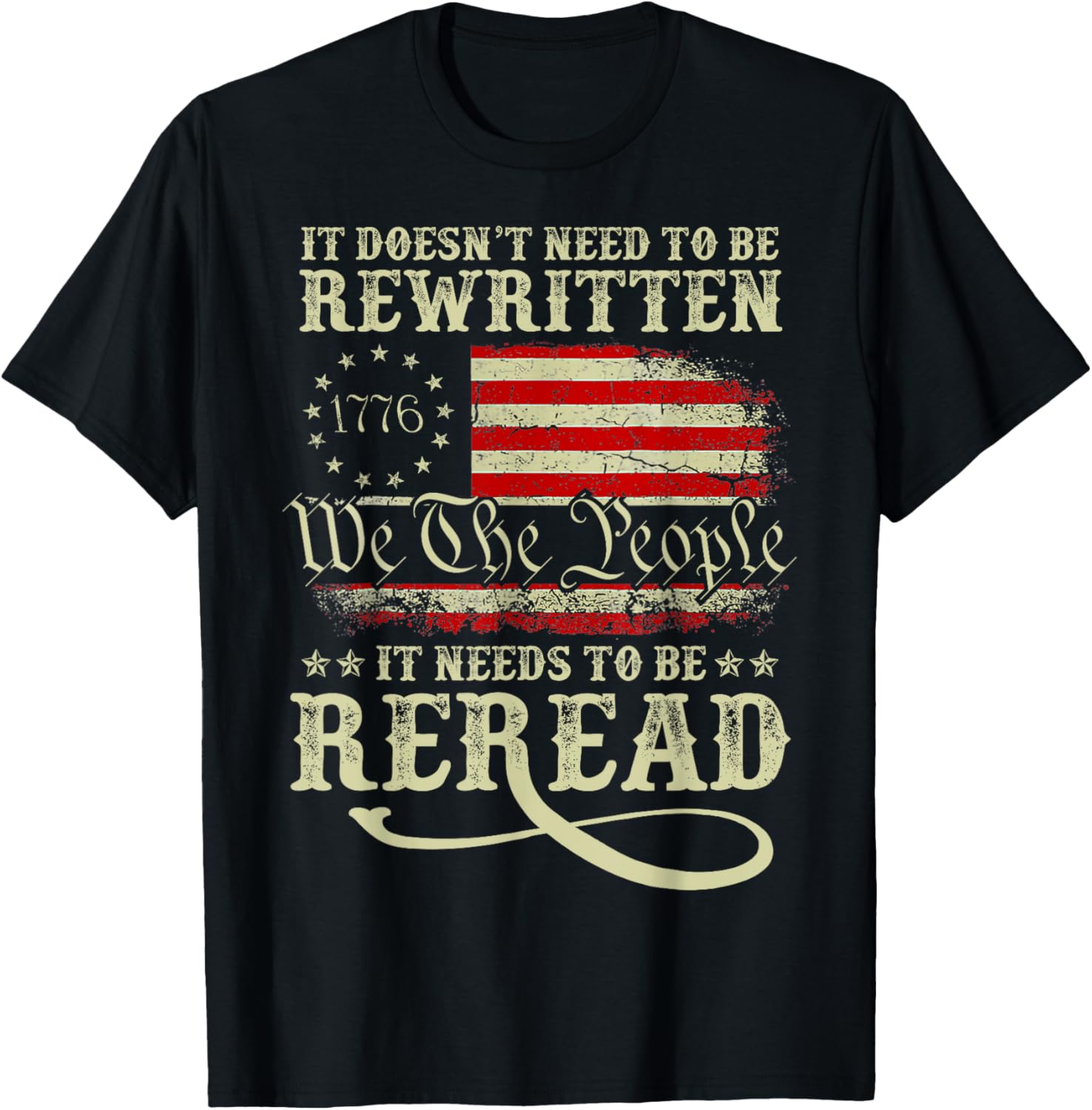 American Us Flag Constitution Of The Usa Needs To Be Reread