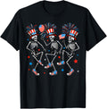 Dancing Skeleton Funny Independence Day American 4Th Of July