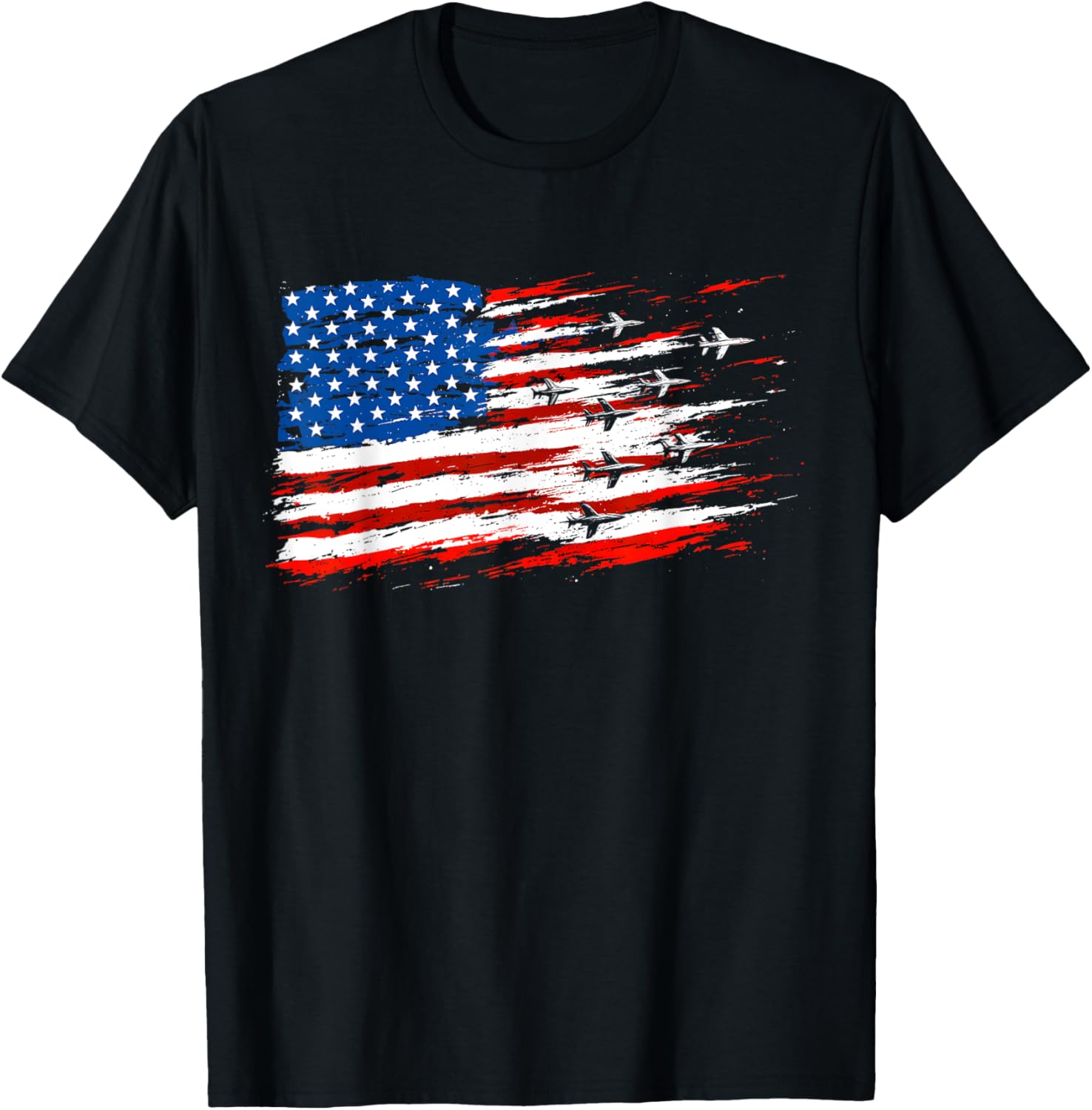 Airplane American Flag Aviation Fighter Jets 4Th Of July