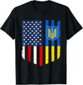 Ukrainian American Flag Ukraine Usa America Shield Peace