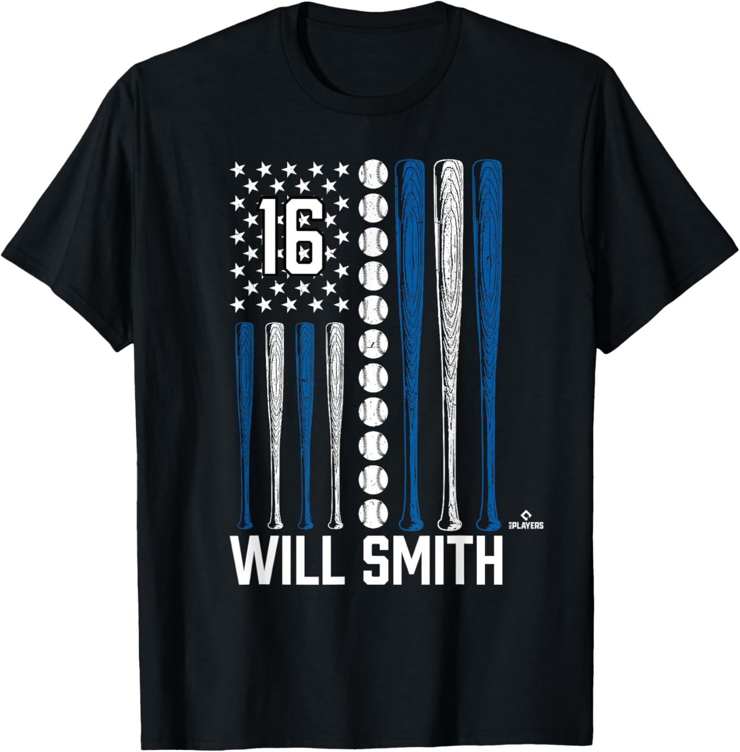 Baseball American Flag Will Smith Los Angeles Baseball Mlbpa
