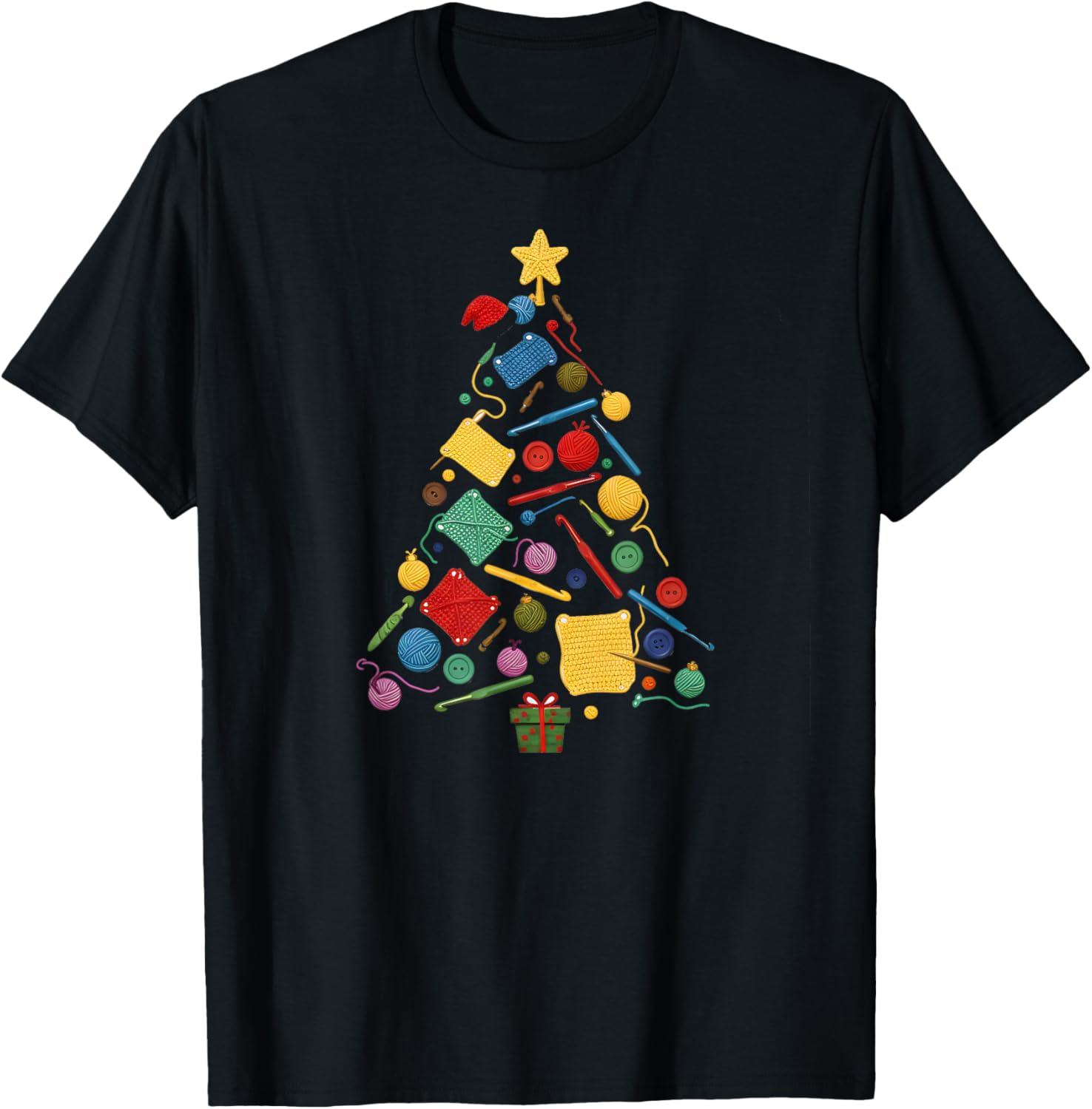 Crocheting Christmas Tree Crochet Knitting Yarn Lover Women