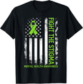 Fight Stigma Mental Health Matters Awareness American Flag