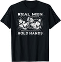 Real Men Hold Hands Usa Flag Funny Arm Wrestling