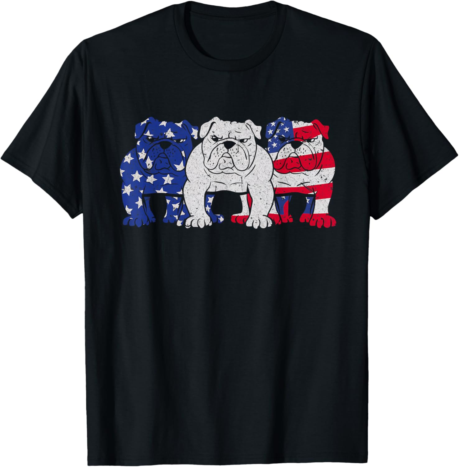 English Bulldog Dog American Flag Puppy Lover 4Th Of July