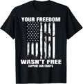 Freedom Support Our Troops Military Graphic American Flag